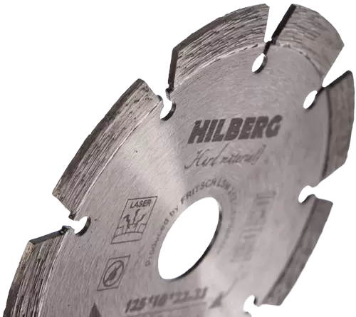 Алмазный диск по железобетону 125*22.23*10*2.0мм Hard Materials Laser Hilberg HM102 - интернет-магазин «Стронг Инструмент» город Санкт-Петербург