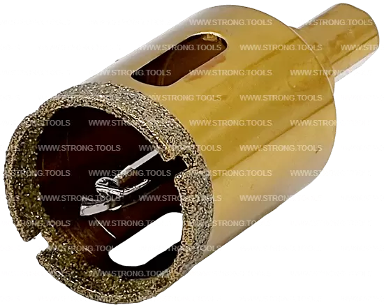 Алмазная коронка по керамике с центр. сверлом 30мм (Gold) Strong СТК-06700030
