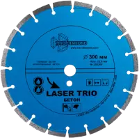 Алмазный диск по железобетону 300*25.4/12*10*3.0мм Laser Trio-Diamond 380300