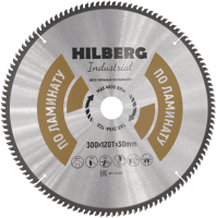 Пильный диск по ламинату 300*30*Т120 Industrial Hilberg HL300 - интернет-магазин «Стронг Инструмент» город Санкт-Петербург
