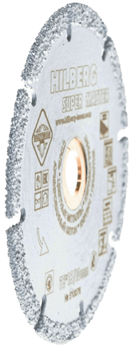 Алмазный отрезной диск 76*10*5*2.0мм универсальный Hilberg 510076 - интернет-магазин «Стронг Инструмент» город Санкт-Петербург