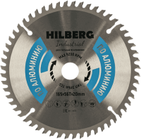 Пильный диск по алюминию 165*20*Т56 Industrial Hilberg HA165 - интернет-магазин «Стронг Инструмент» город Санкт-Петербург