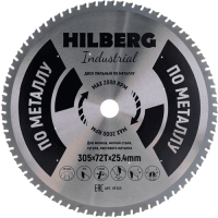 Пильный диск по металлу 305*25.4*Т72 Industrial Hilberg HF305 - интернет-магазин «Стронг Инструмент» город Санкт-Петербург