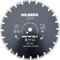 Алмазный диск по асфальту 400*25.4/12*10*3.4мм Asphalt Laser Hilberg HM309 - интернет-магазин «Стронг Инструмент» город Санкт-Петербург