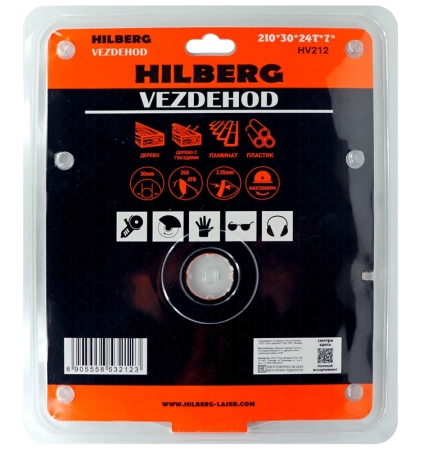 Универсальный пильный диск 210*30*24Т Vezdehod Hilberg HV212 - интернет-магазин «Стронг Инструмент» город Санкт-Петербург